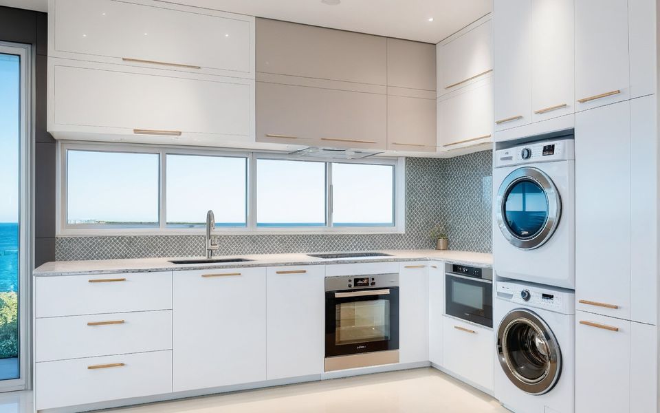 Kitchen inside a Casita ADU